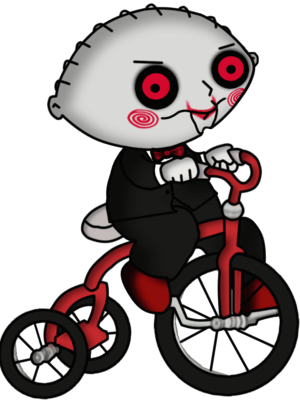 Stewie in Saw